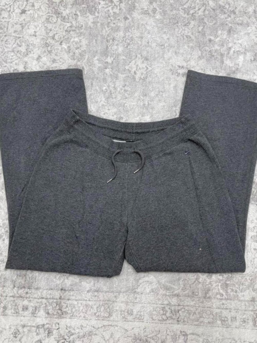 grey Nike sweatpants wide leg sweats